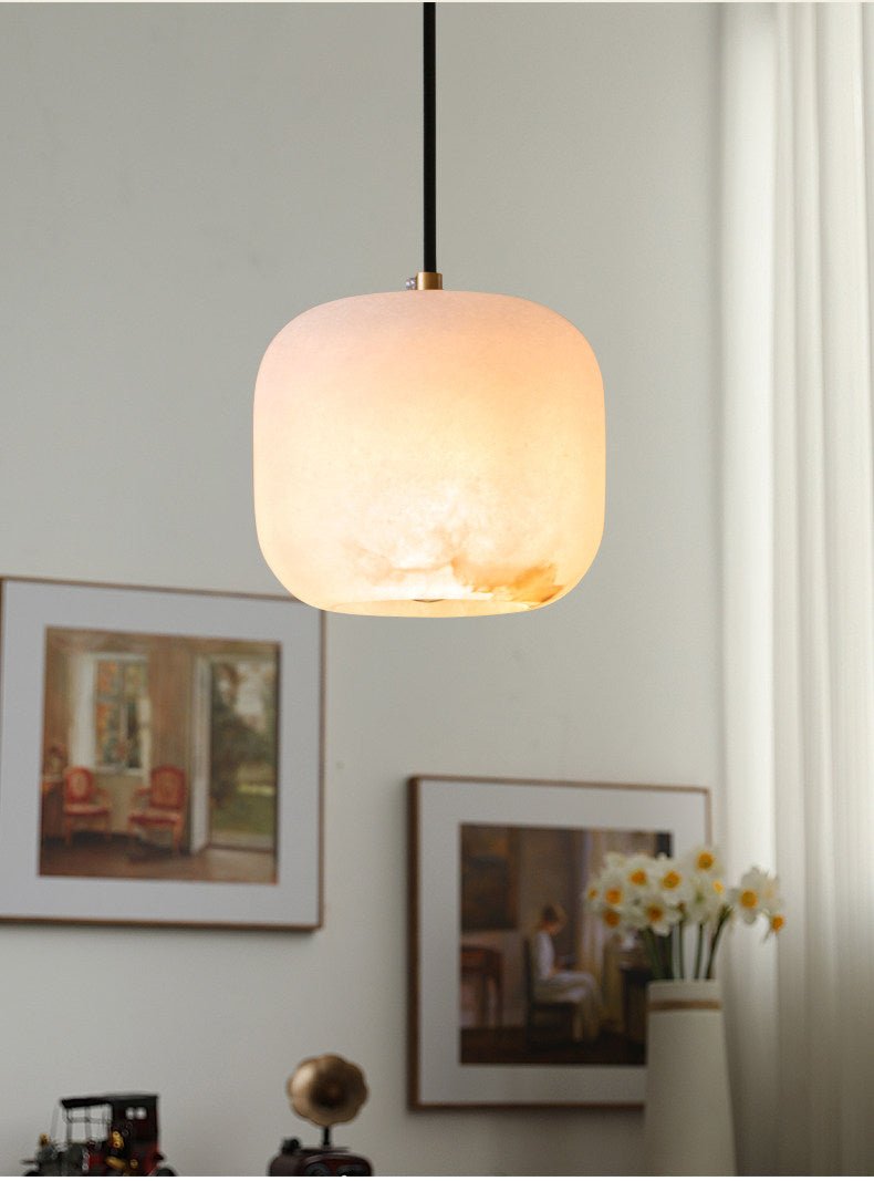 Alabaster Cluster Chandelier - Elegant Design, Adjustable Brightness