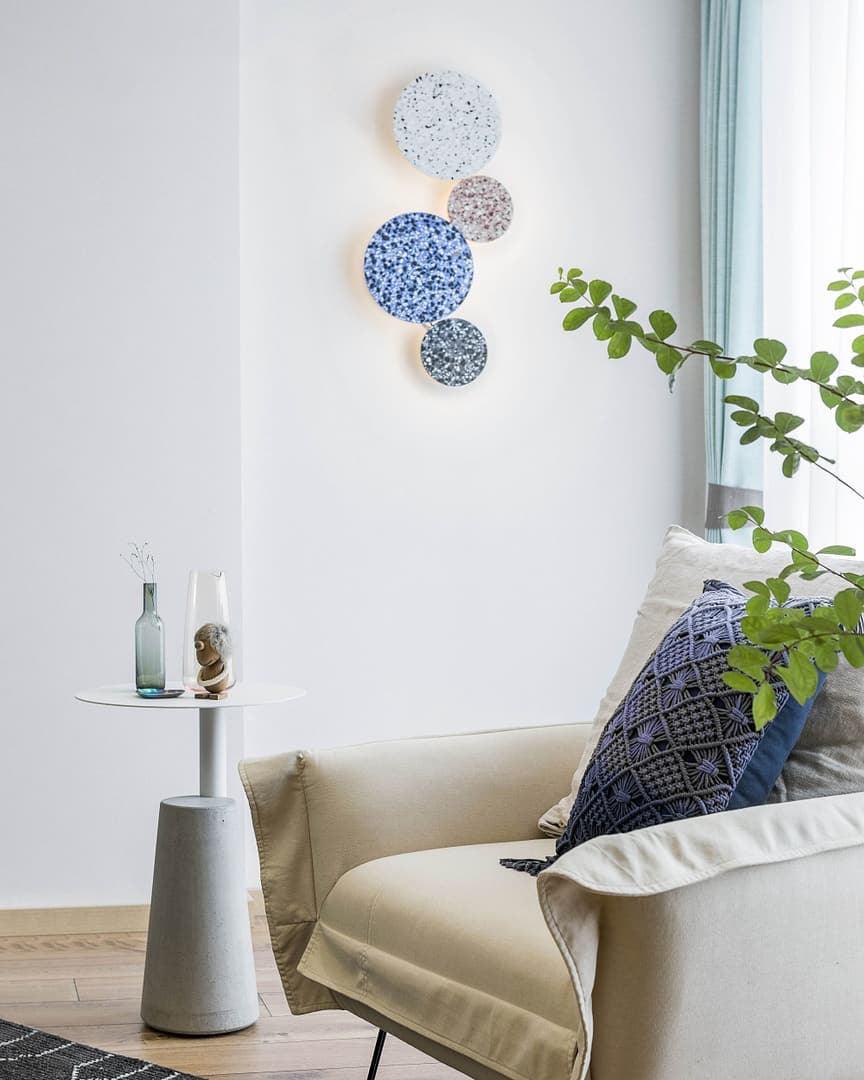 Adjustable Pin Wall Lamp with LED Light and Modern Design