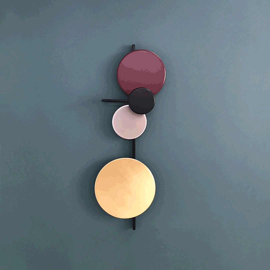 Planet Plug-in Wall Lamp with Adjustable Brightness and Modern Design