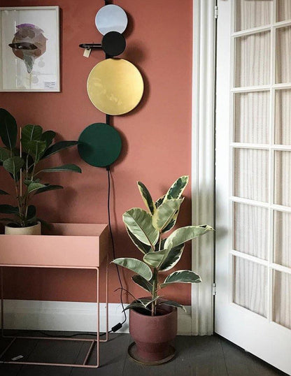 Planet Plug-in Wall Lamp with Adjustable Brightness and Modern Design
