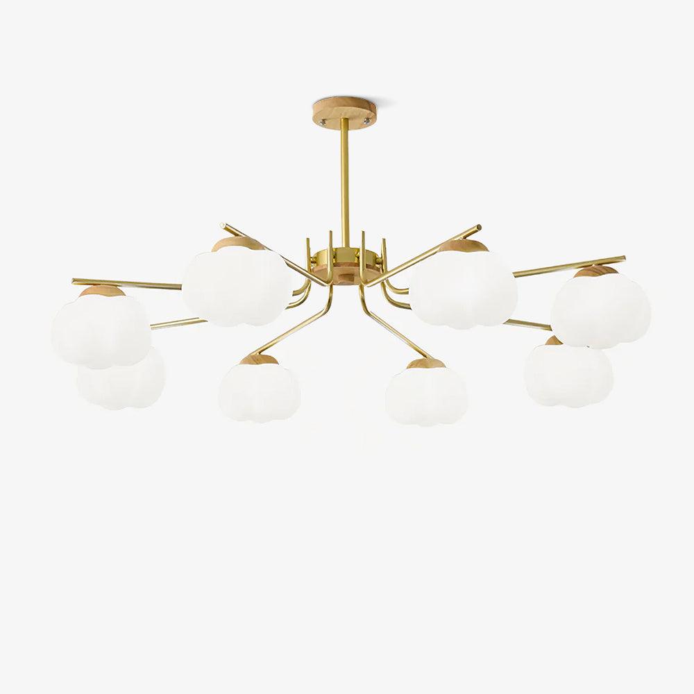 Elegant Plastic Cotton Balls Chandelier - Energy Efficient, Easy to In