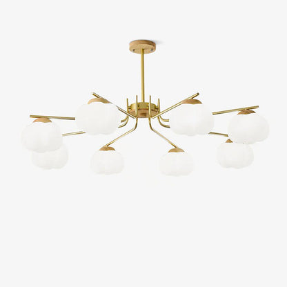 Elegant Plastic Cotton Balls Chandelier - Energy Efficient, Easy to In