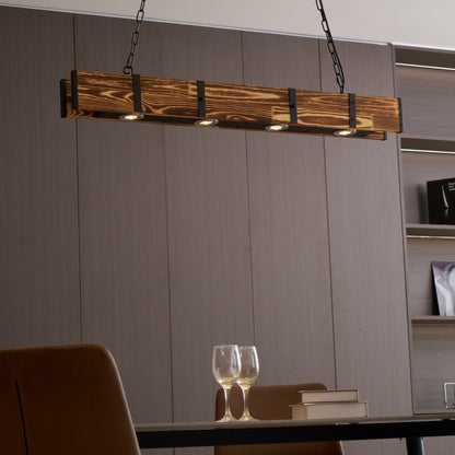 Elegant Pleva Chandelier - Adjustable Height & Energy-Efficient LED Li