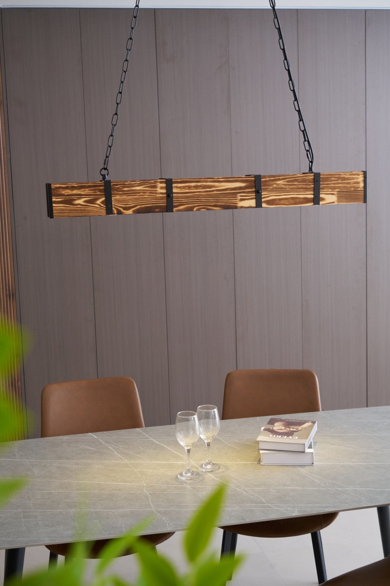 Elegant Pleva Chandelier - Adjustable Height & Energy-Efficient LED Li