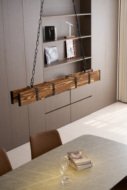 Elegant Pleva Chandelier - Adjustable Height & Energy-Efficient LED Li