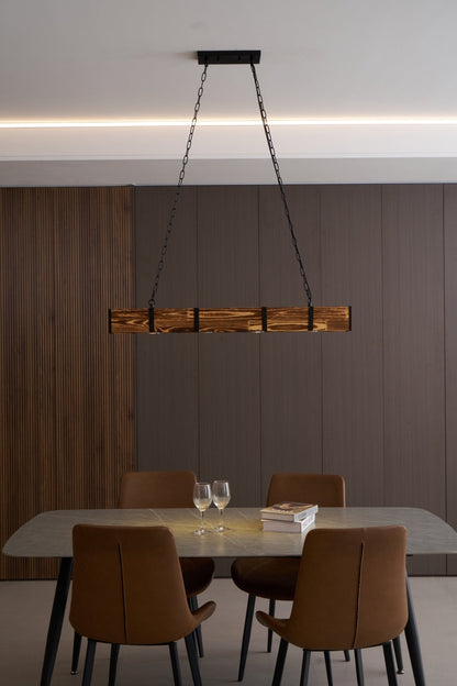 Elegant Pleva Chandelier - Adjustable Height & Energy-Efficient LED Li