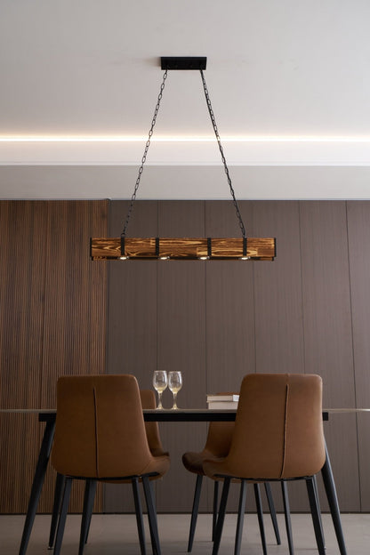 Elegant Pleva Chandelier - Adjustable Height & Energy-Efficient LED Li