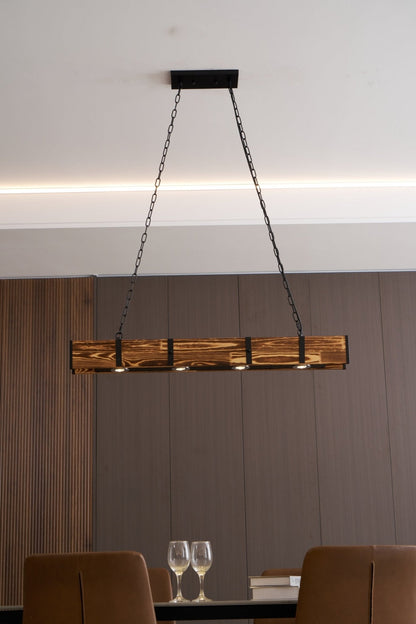Elegant Pleva Chandelier - Adjustable Height & Energy-Efficient LED Li