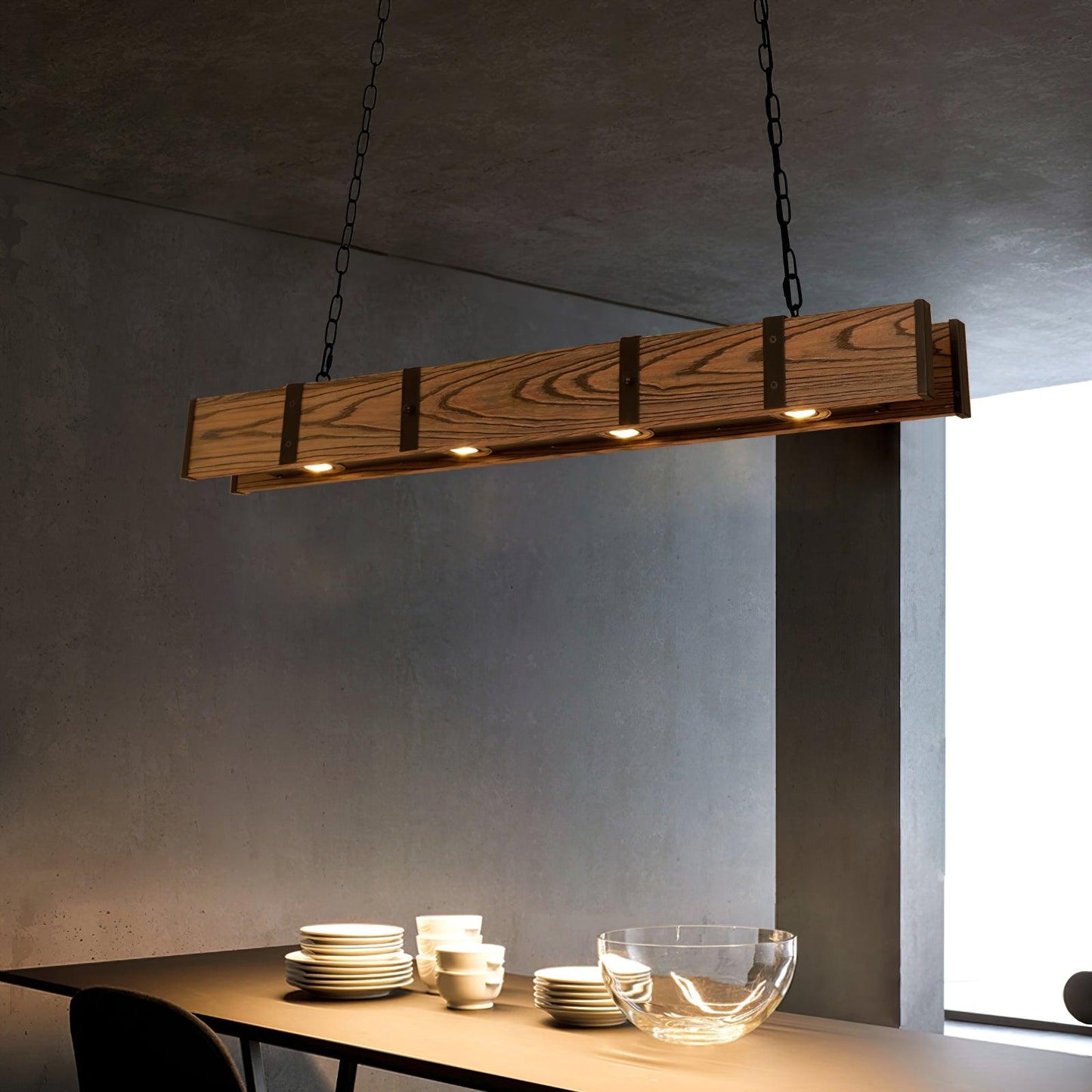 Elegant Pleva Chandelier - Adjustable Height & Energy-Efficient LED Li
