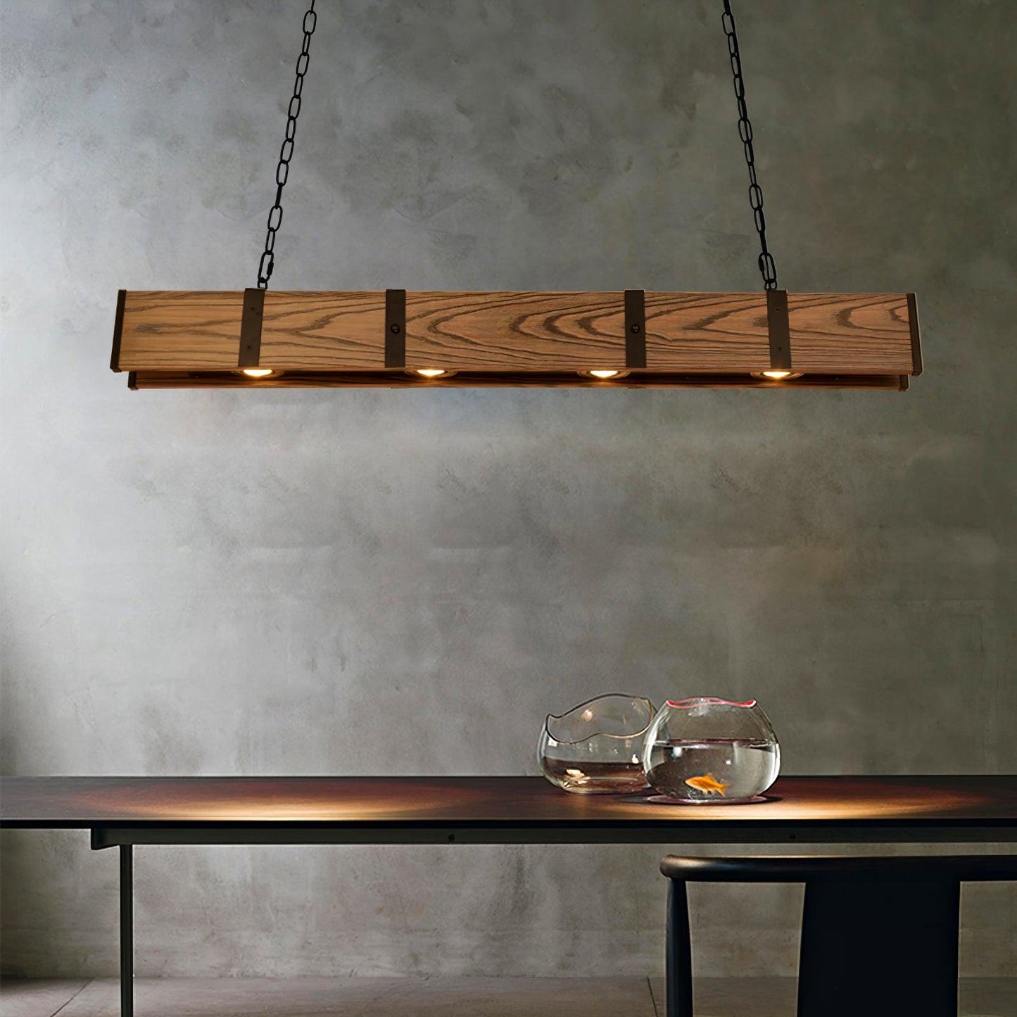 Elegant Pleva Chandelier - Adjustable Height & Energy-Efficient LED Li