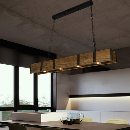 Elegant Pleva Chandelier - Adjustable Height & Energy-Efficient LED Li