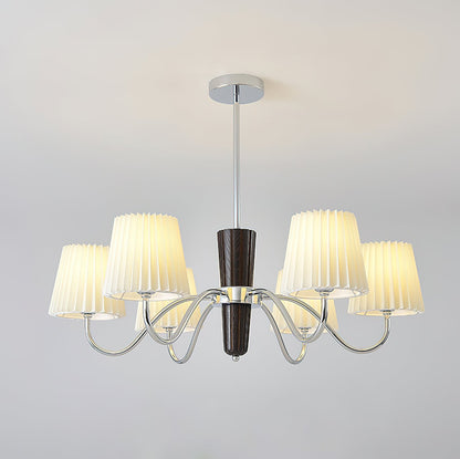 Elegant Plisse Chandelier with Adjustable Brightness and Energy Effici