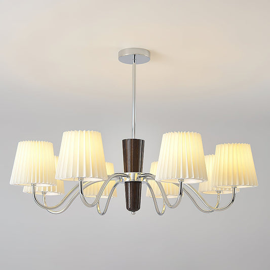 Elegant Plisse Chandelier with Adjustable Brightness and Energy Effici