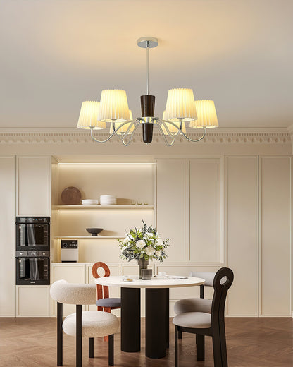 Elegant Plisse Chandelier with Adjustable Brightness and Energy Effici