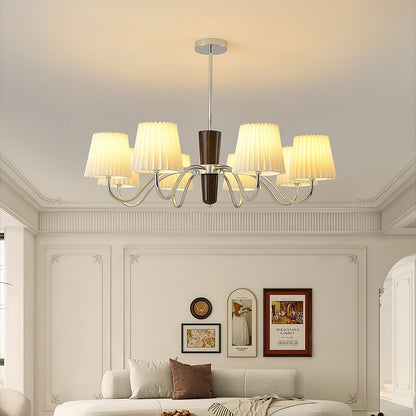Elegant Plisse Chandelier with Adjustable Brightness and Energy Effici