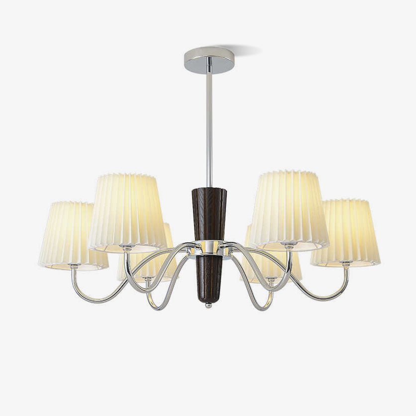 Elegant Plisse Chandelier with Adjustable Brightness and Energy Effici