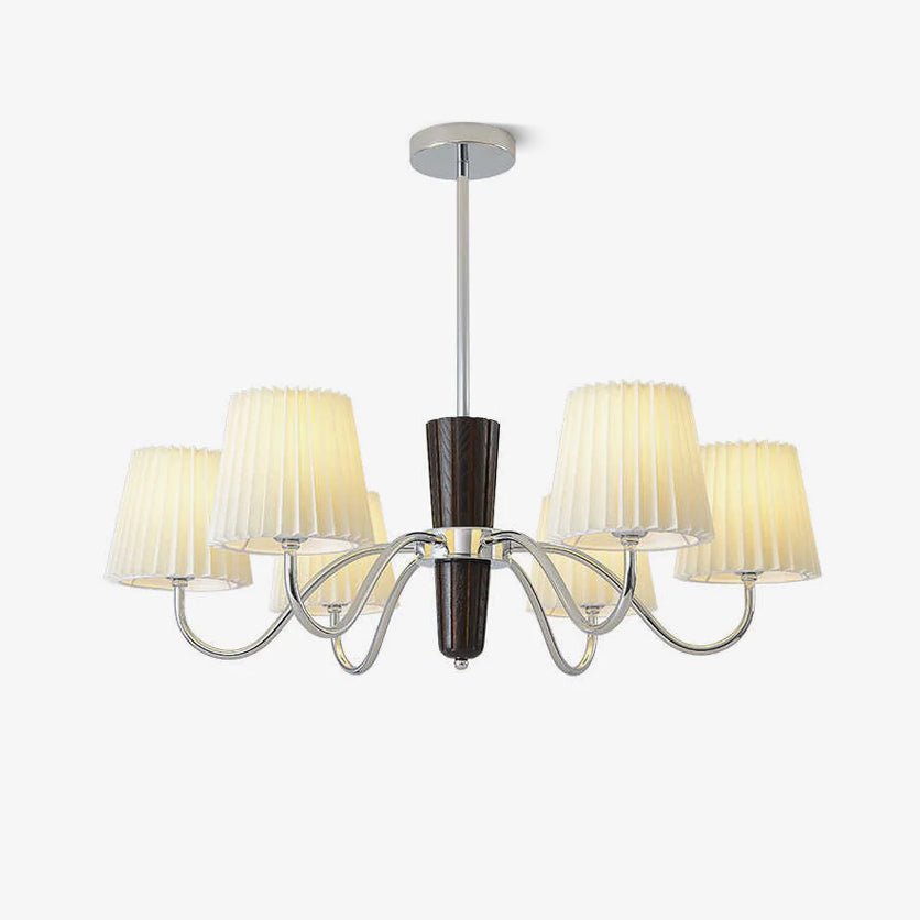 Elegant Plisse Chandelier with Adjustable Brightness and Energy Effici