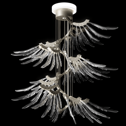 Plumage Ascent Chandelier - Elegant Design with Adjustable Brightness