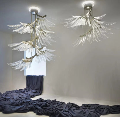 Plumage Ascent Chandelier - Elegant Design with Adjustable Brightness