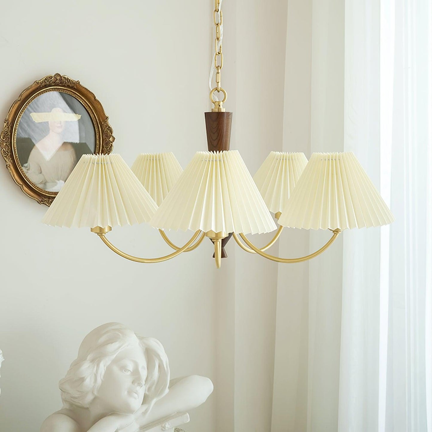Polina Chandelier - Elegant Lighting Fixture with Adjustable Height &