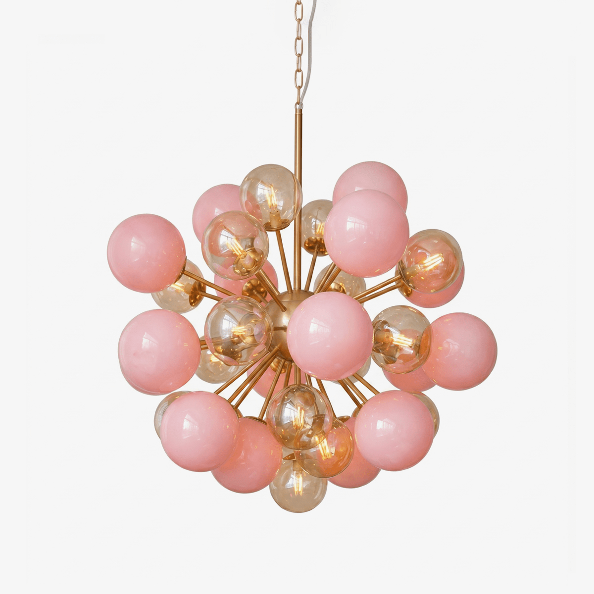 Pomelia Glass Globe Sputnik Chandelier - Modern Design, Adjustable Hei