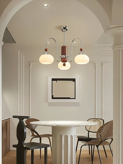 Elegant Pomona Chandelier - Crystal Accents & Adjustable Height