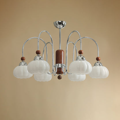 Elegant Pomona Chandelier - Crystal Accents & Adjustable Height