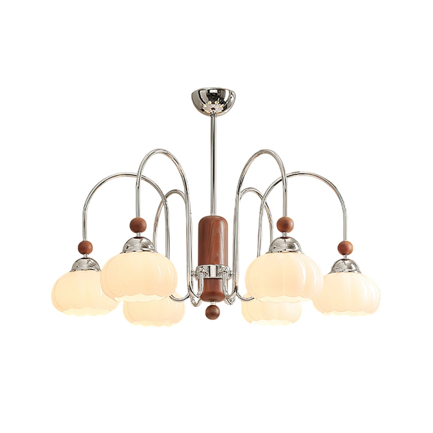 Elegant Pomona Chandelier - Crystal Accents & Adjustable Height