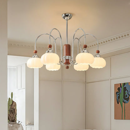 Elegant Pomona Chandelier - Crystal Accents & Adjustable Height