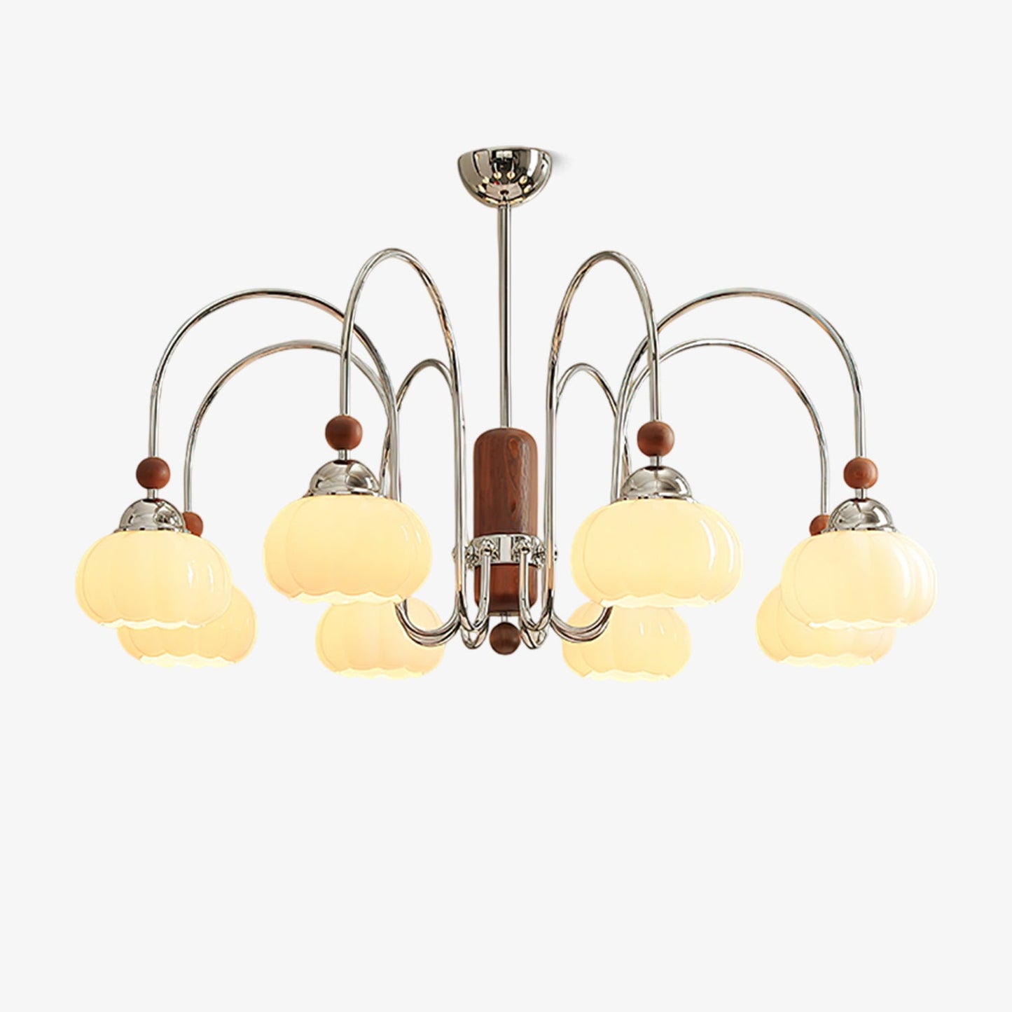 Elegant Pomona Chandelier - Crystal Accents & Adjustable Height
