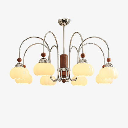 Elegant Pomona Chandelier - Crystal Accents & Adjustable Height