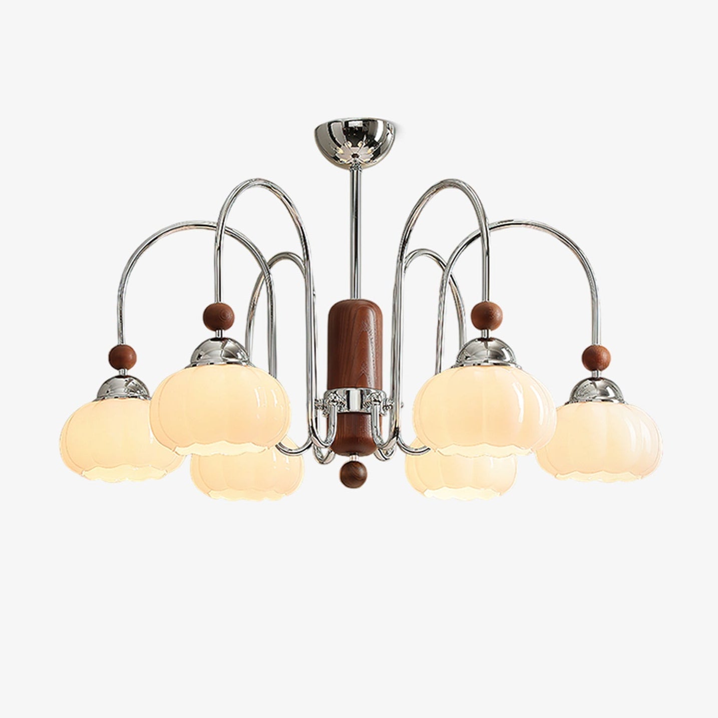 Elegant Pomona Chandelier - Crystal Accents & Adjustable Height