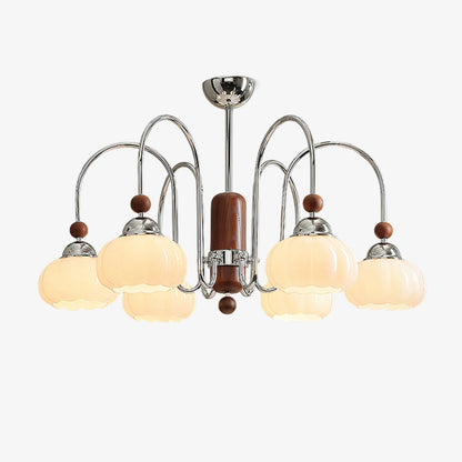 Elegant Pomona Chandelier - Crystal Accents & Adjustable Height