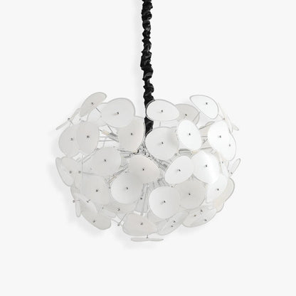 Elegant Poppy Glass Chandelier - Stunning Crystal Accents, Adjustable