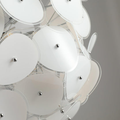 Elegant Poppy Glass Chandelier - Stunning Crystal Accents, Adjustable