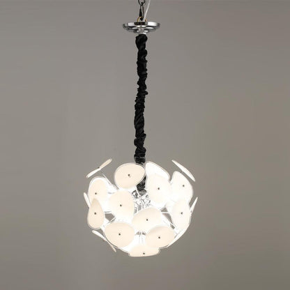 Elegant Poppy Glass Chandelier - Stunning Crystal Accents, Adjustable