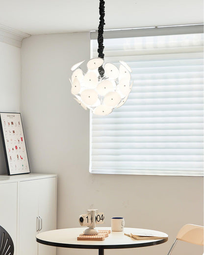 Elegant Poppy Glass Chandelier - Stunning Crystal Accents, Adjustable