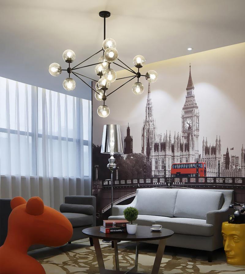 Vertex Chandelier - Modern Design with Adjustable Brightness & Energy-