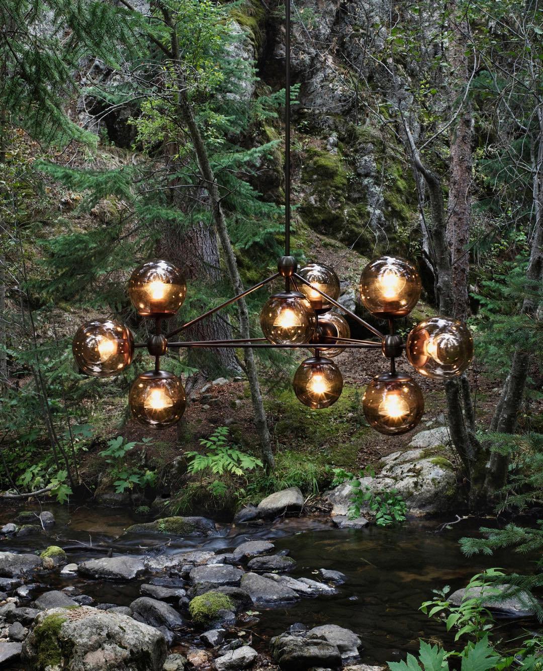 Vertex Chandelier - Modern Design with Adjustable Brightness & Energy-