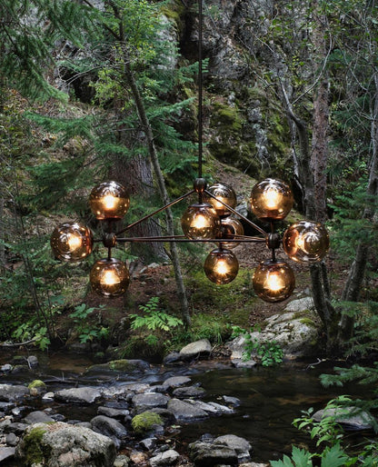 Vertex Chandelier - Modern Design with Adjustable Brightness & Energy-