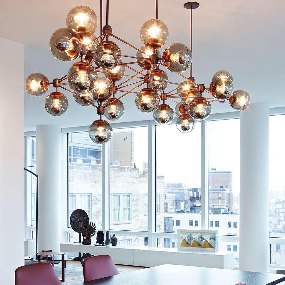 Vertex Chandelier - Modern Design with Adjustable Brightness & Energy-