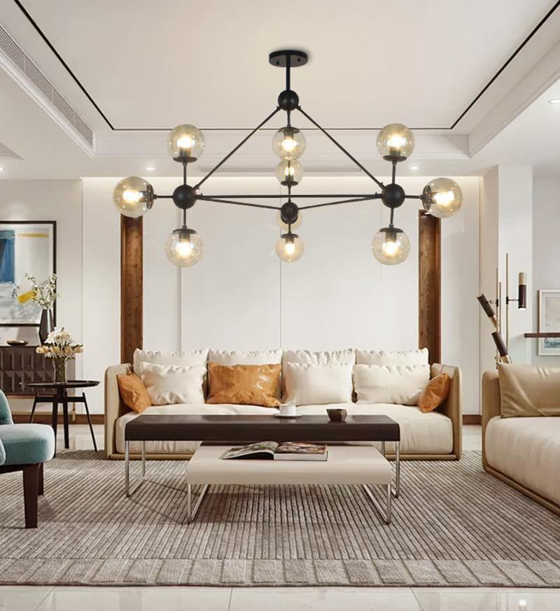 Vertex Chandelier - Modern Design with Adjustable Brightness & Energy-