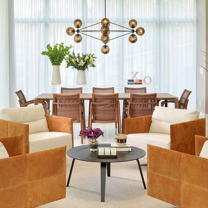 Vertex Chandelier - Modern Design with Adjustable Brightness & Energy-