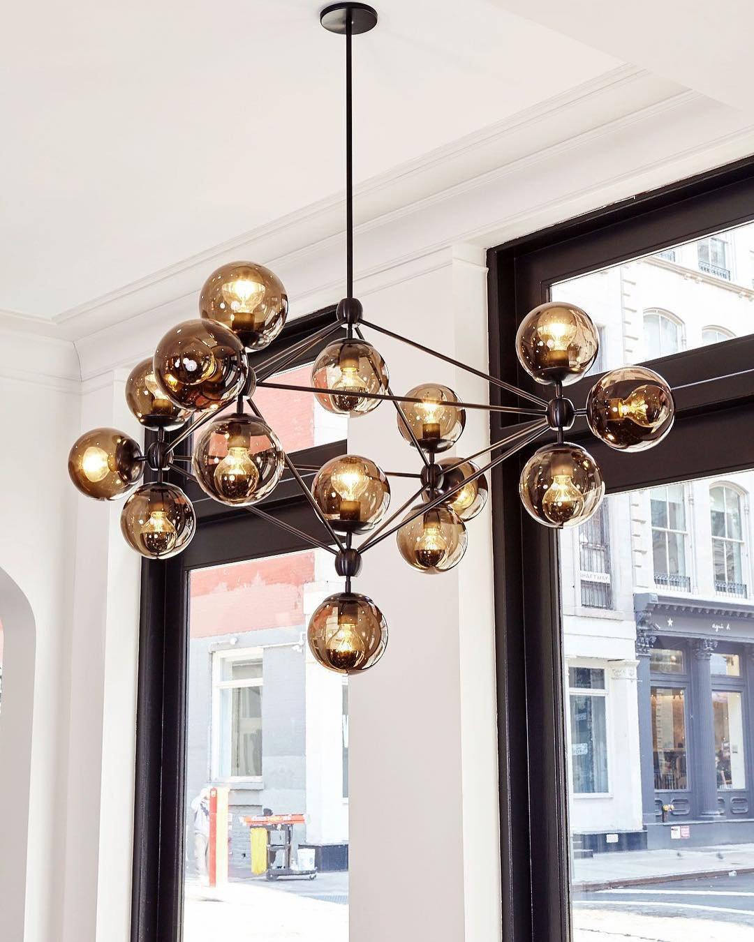 Vertex Chandelier - Modern Design with Adjustable Brightness & Energy-