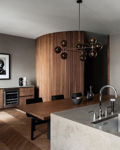 Vertex Chandelier - Modern Design with Adjustable Brightness & Energy-