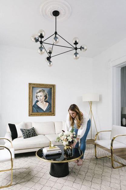 Vertex Chandelier - Modern Design with Adjustable Brightness & Energy-