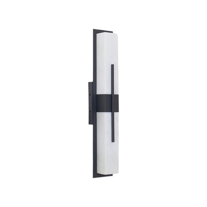 Alabaster Outdoor Wall Light with Weather-Resistant Design & Soft Glow