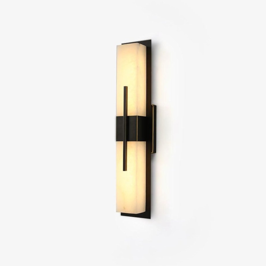 Alabaster Outdoor Wall Light with Weather-Resistant Design & Soft Glow