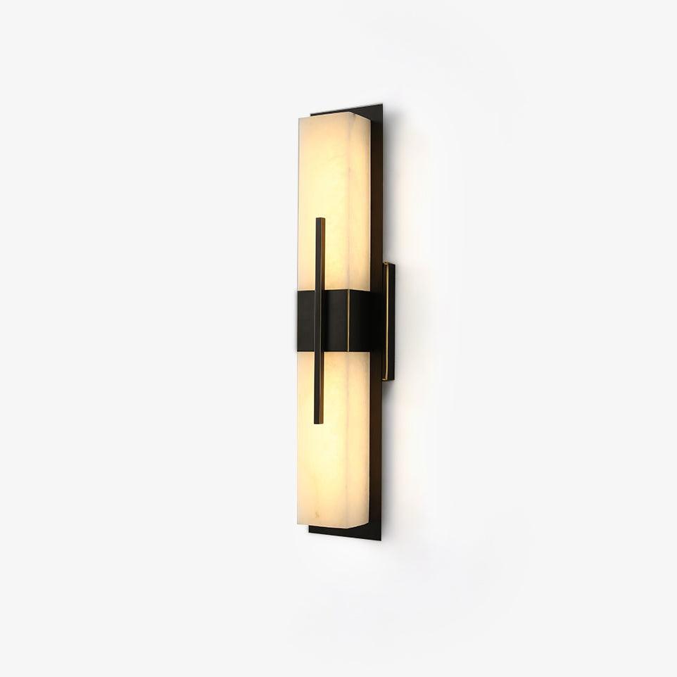 Alabaster Outdoor Wall Light with Weather-Resistant Design & Soft Glow