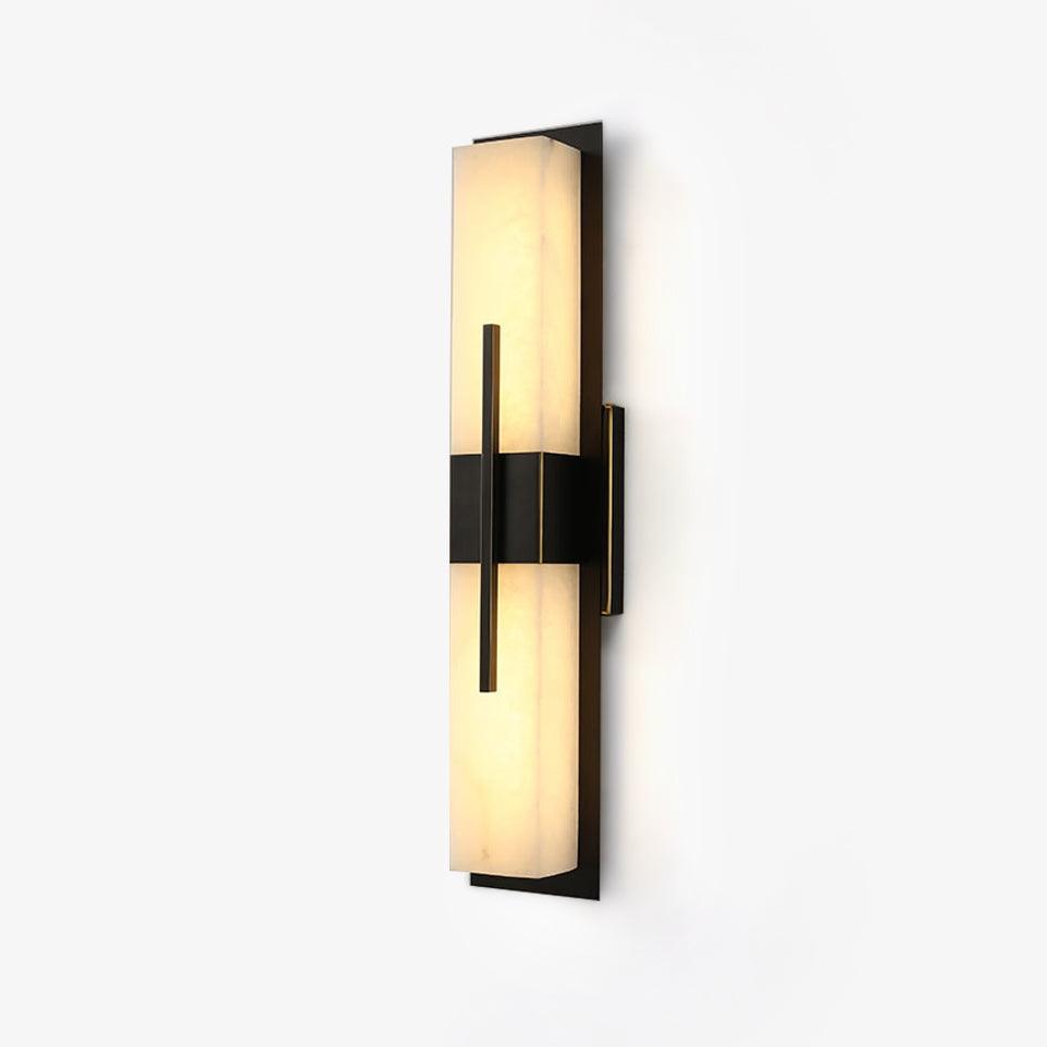 Alabaster Outdoor Wall Light with Weather-Resistant Design & Soft Glow